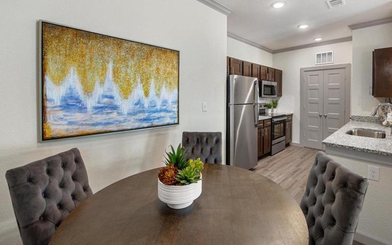 dining area next to kitchen