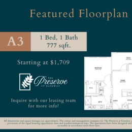 Featured Floorplan Find your perfect space!