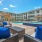 poolside chairs and table